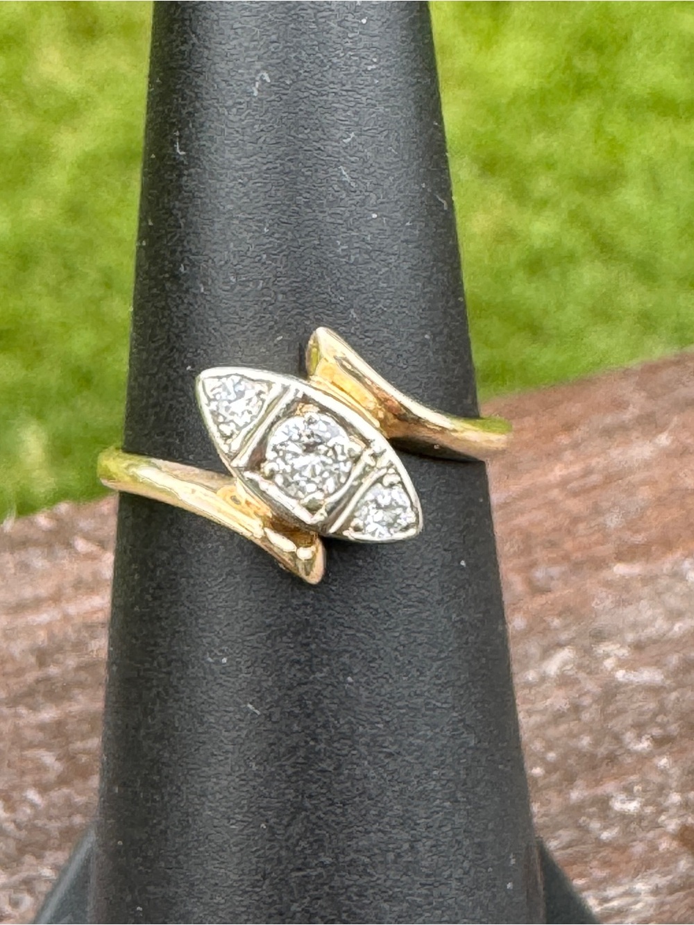 Vintage 14k Natural Diamond Ring